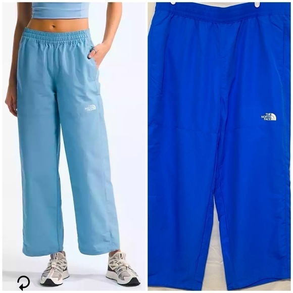 North Face Women’s Plus Size XXL TNF Nylon Easy Pant in Optic Blue Flash Dry Pro - Picture 1 of 11